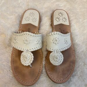 Size 8 women’s Jack Rogers white classic sandal